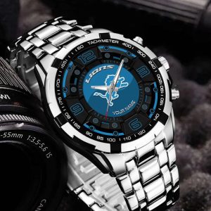 Detroit Lions Custom Name Elegant Fashion Design Watch VS02
