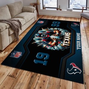 Houston Texans Custom Name Welcome Personalized Floormat VS04