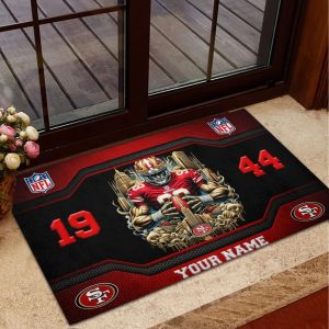 San Francisco 49ers Welcome Personalized Floormat VS03