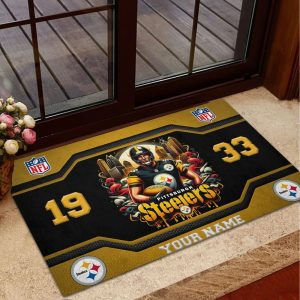 Pittsburgh Steelers Welcome Personalized Doormat VS02
