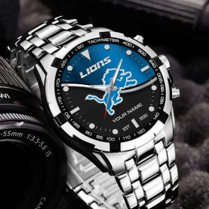 Detroit Lions Custom Name Elegant Fashion Design Watch VS03