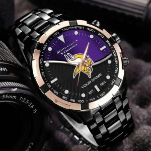 Minnesota Vikings Custom Name Elegant Fashion Design Watch VS04