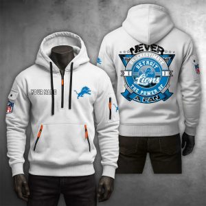 Detroit Lions Custom Name High Quality Thick Hoodie VS10