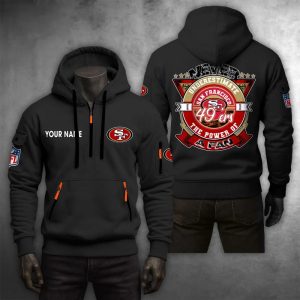 San Francisco 49ers Custom Name High Quality Thick Hoodie VS13