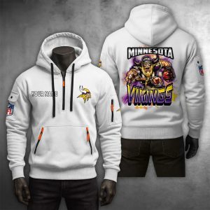 Minnesota Vikings Custom Name High Quality Thick Hoodie VS10