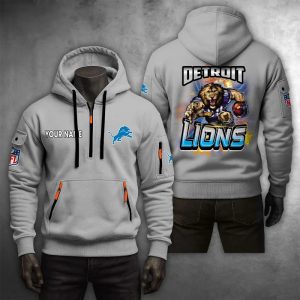 Detroit Lions Custom Name High Quality Thick Hoodie VS09