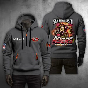 San Francisco 49ers Custom Name High Quality Thick Hoodie VS12