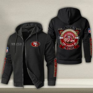San Francisco 49ers Custom Name High Quality Zip Hoodie VS02