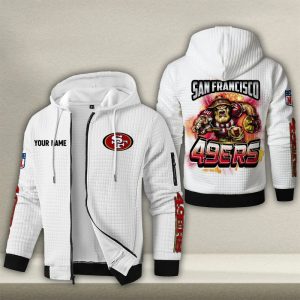San Francisco 49ers Custom Name High Quality Zip Hoodie VS01