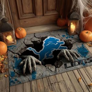 Detroit Lions Welcome Personalized Doormat VS03