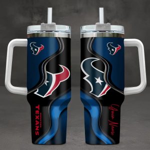 Houston Texans Custom Name 30oz Tumbler VS01