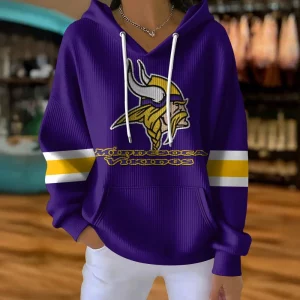 Minnesota Vikings High Quality Cotton Women Thick Hoodie VS01
