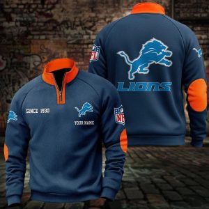 Detroit Lions Custom Name Casual Design Sport Sweatshirt VS01