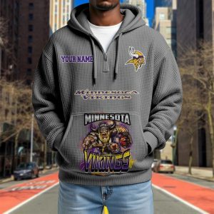 Minnesota Vikings Custom Name High Quality Thick Hoodie VS15