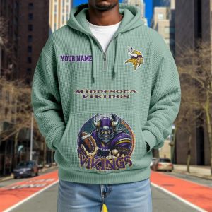 Minnesota Vikings Custom Name High Quality Thick Hoodie VS14