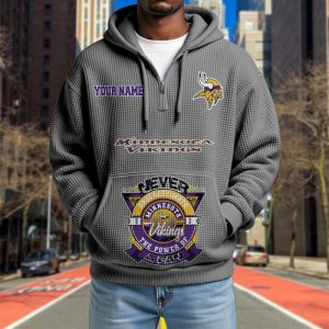 Minnesota Vikings Custom Name High Quality Thick Hoodie VS13