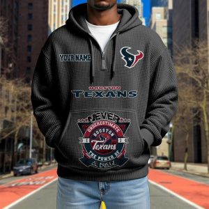 Houston Texans Custom Name High Quality Thick Hoodie VS08