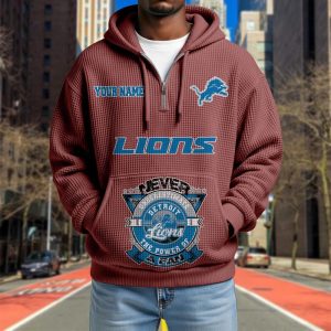 Detroit Lions Custom Name High Quality Thick Hoodie VS12