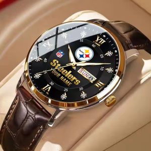 Pittsburgh Steelers Custom Name Men Stylish Fashion Design Watch VS87A