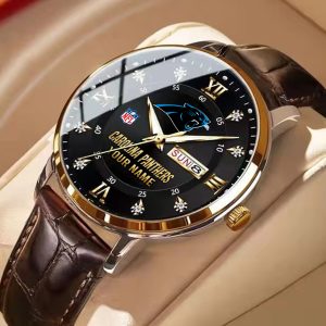 Carolina Panthers Custom Name Men Stylish Fashion Design Watch VS87A