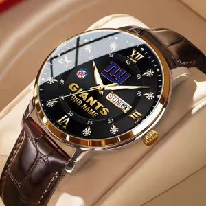 New York Giants Custom Name Men Stylish Fashion Design Watch VS87A