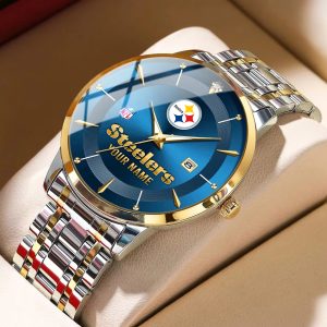 Pittsburgh Steelers Custom Name Men Stylish Fashion Design Watch VS85A