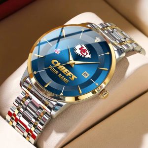 Kansas City Chiefs Custom Name Men Stylish Fashion Design Watch VS85A