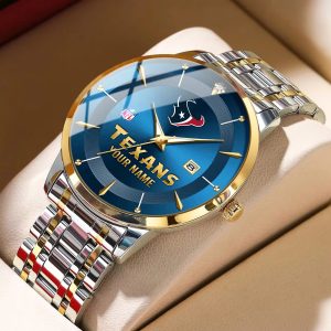 Houston Texans Custom Name Men Stylish Fashion Design Watch VS85A