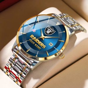 Las Vegas Raiders Custom Name Men Stylish Fashion Design Watch VS85A