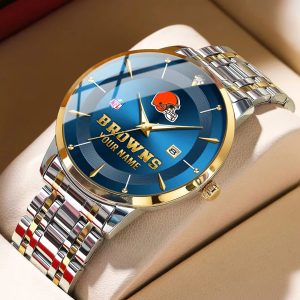 Cleveland Browns Custom Name Men Stylish Fashion Design Watch VS85A