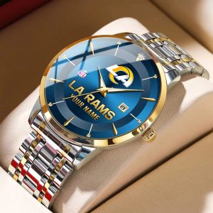 Los Angeles Rams Custom Name Men Stylish Fashion Design Watch VS85A