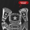 Cowboys Custom Name Classic Genuine Silver Ring VS2B
