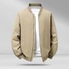 Men’s Stand Collar Casual Bomber Jacket