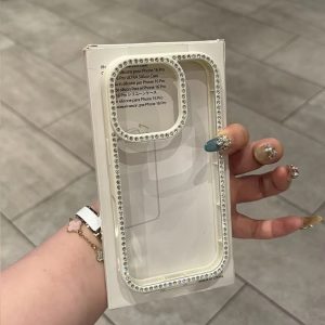 Luxury Transparent Diamond Jewelled Phone Case