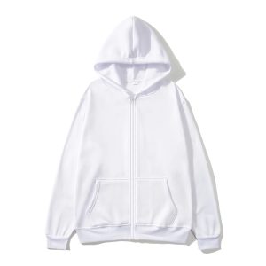 Men’s Zip Up Hoodie Sweatshirt Loose Fit Sport Casual Jacket