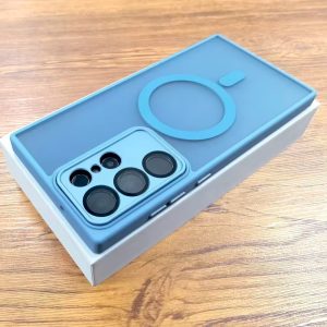 New Matte Clear Magnetic Case Edge Lens Protect Cover for MagSafe