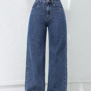 Women’s Retro High Waist Wide Leg Jeans