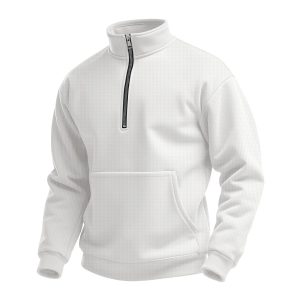 Men&rsquo;s High Collar Half Zip Hoodie Sweatshirt