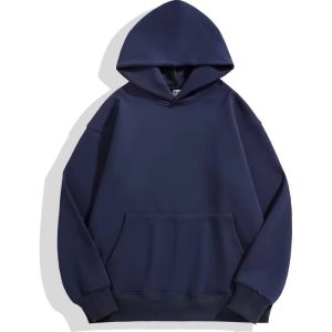 500GSM Heavyweight Cotton Blend Hoodie Loose Fit Streetwear Sweatshirt